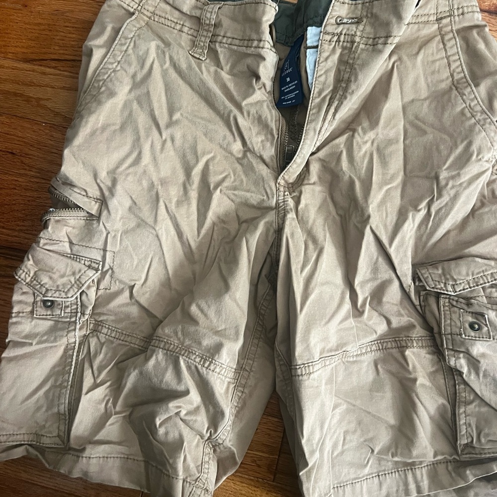 George Tan Cargo Shorts Lightweight Cotton